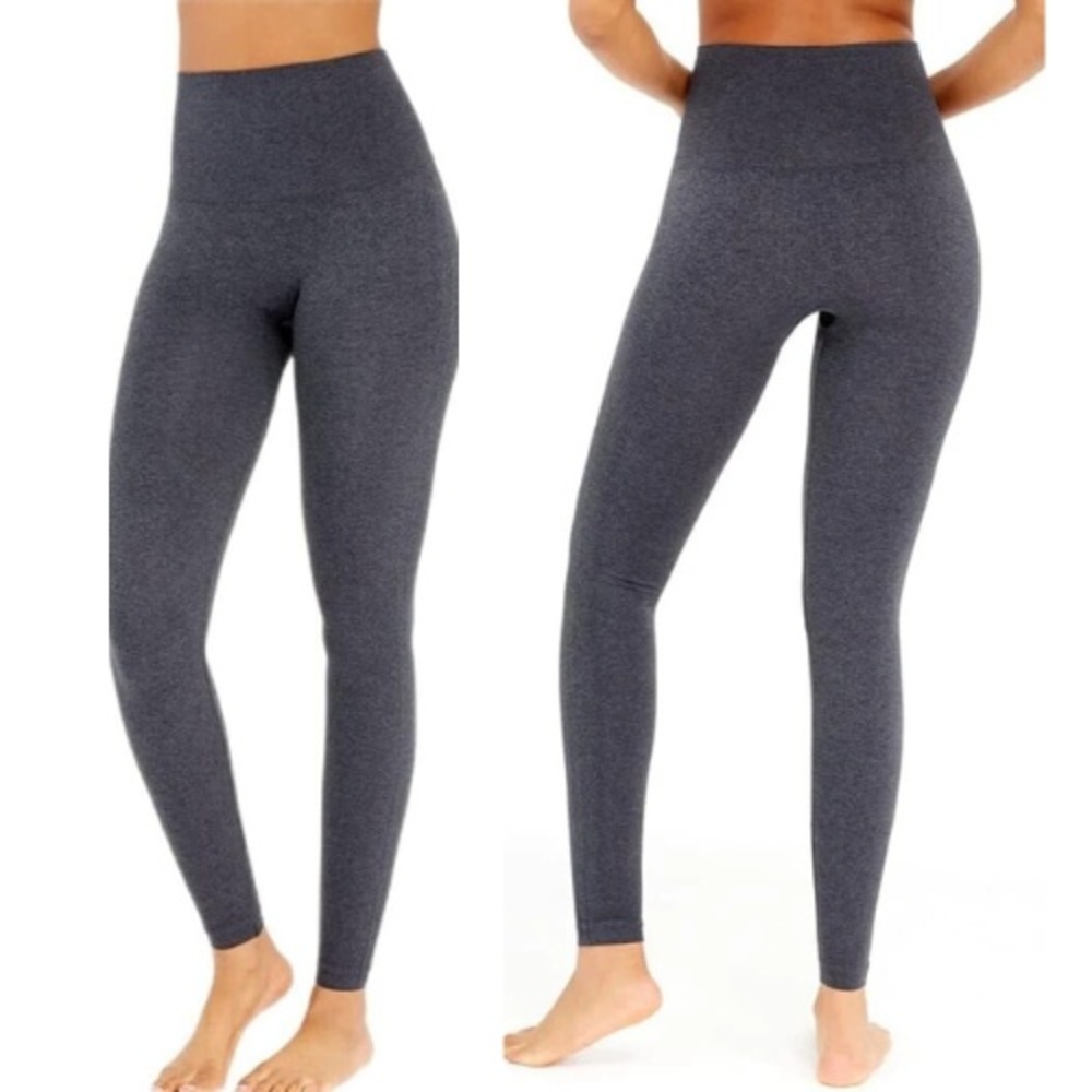 Spanx Women's Heather Gray Look at Me Now Seamless Pull On Leggings Size Medium